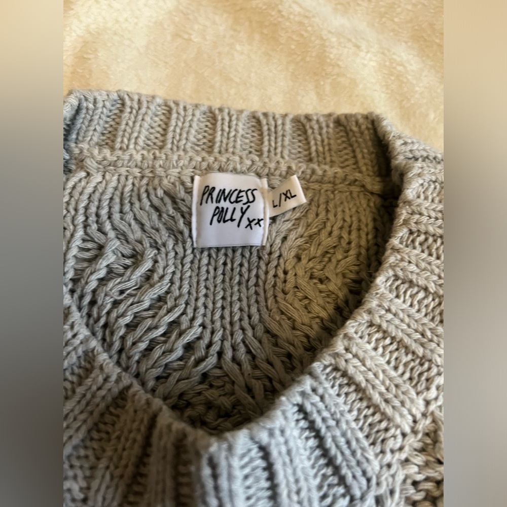 Princess Polly Anaya Oversized Cable Knit Sweater L/XL - Picture 5 of 6